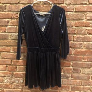 NWT Velvet Blue Long-sleeved Romper